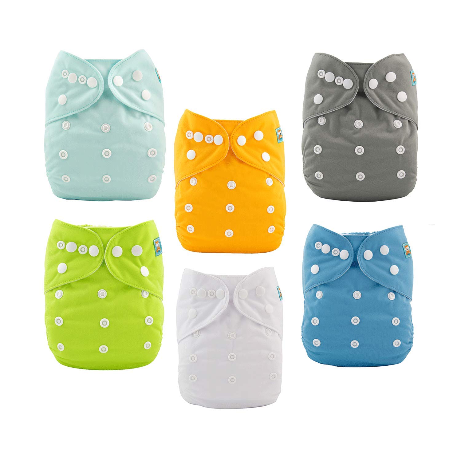 ALVABABY Baby Cloth Diapers One Size Adjustable Washable Reusable for