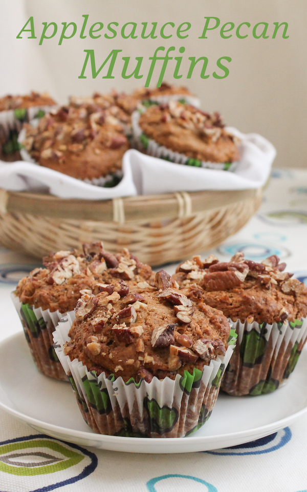 Food Lust People Love Country Applesauce Pecan Muffins MuffinMonday