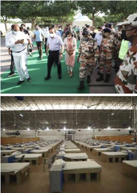 छतरपुर में सरदार पटेल कोविड केयर सेंटर एवं अस्पताल में ऑक्सीजन की सुविधा के साथ कुल 2000 बेड तैयार किए जाएंगे