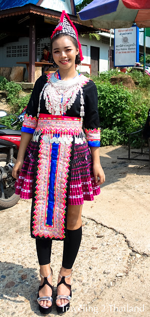 Tai Lue lady in Pha Klang, Nan province Traveling in Thailand