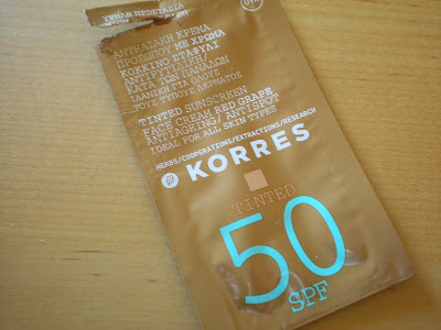 Korres Tinted Sunscreen Face cream Red Grape