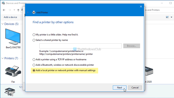 Correction de l'erreur d'imprimante réseau 0x00000bcb - Impossible de se connecter à l'imprimante