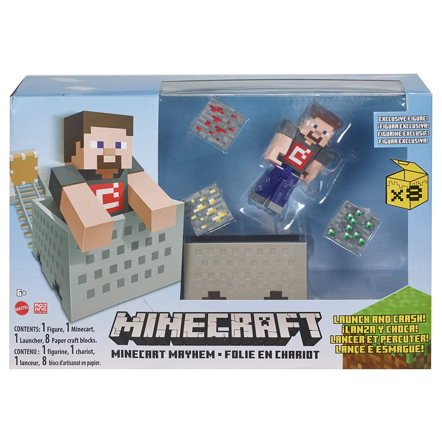 Minecraft Survival Mode playset lot - incomplete with figures toys