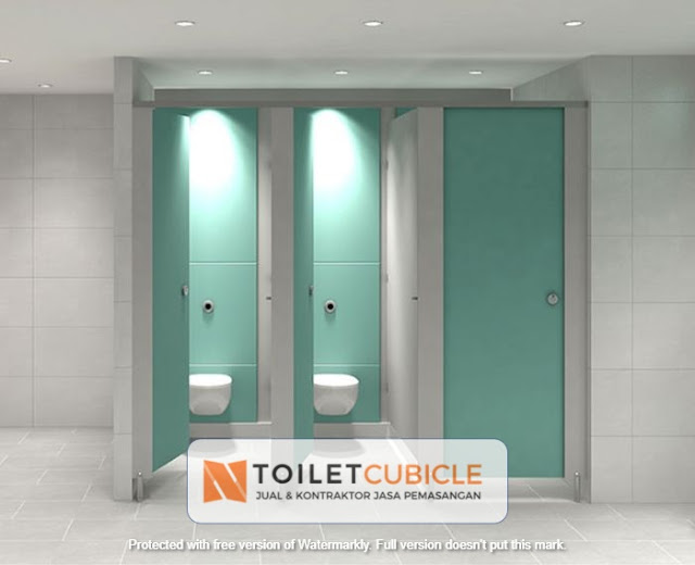Kontraktor Partisi Cubicle Toilet PVC Kualitas 1 Indonesia