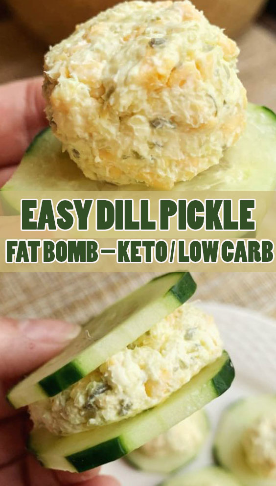 Easy Dill Pickle Fat Bomb - Keto / Low Carb Easy Dill Pickle #FatBomb - #Keto / #LowCarb