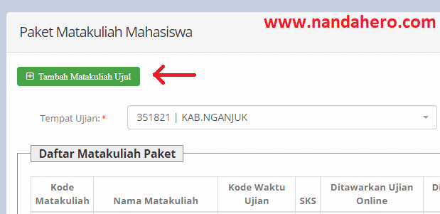 √ Cara Cetak Billing Ujul/Remidi Mata Kuliah di