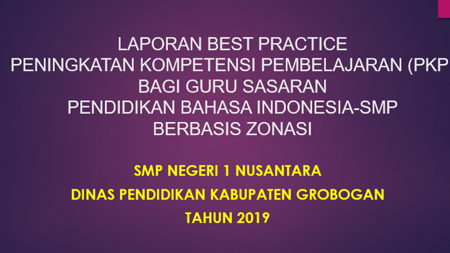 Contoh Laporan Best Practice Pkp Smp Bahasa Indonesia Seputar Laporan Contoh Laporan Best Practice Pkp Smp Bahasa Indonesia Seputar Laporan