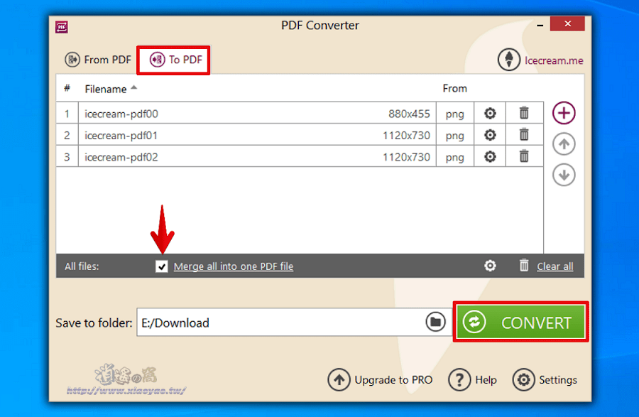 Icecream PDF Converter 免費 PDF 轉檔軟體