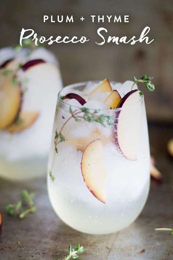 Plum and Thyme Prosecco Smash CRAVING RECIPE