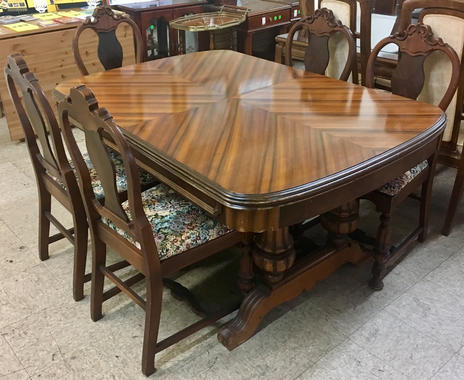 1930s dining room set painting