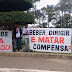 Familiares fazem manifestação em frente ao Fórum em Maracás