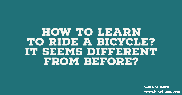 how to learn to ride a cycle