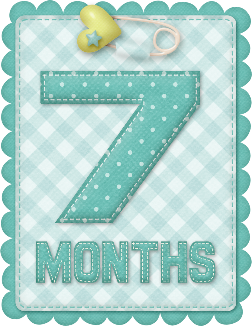 Free Printable Baby Month Counter for Boys. Oh My Baby!