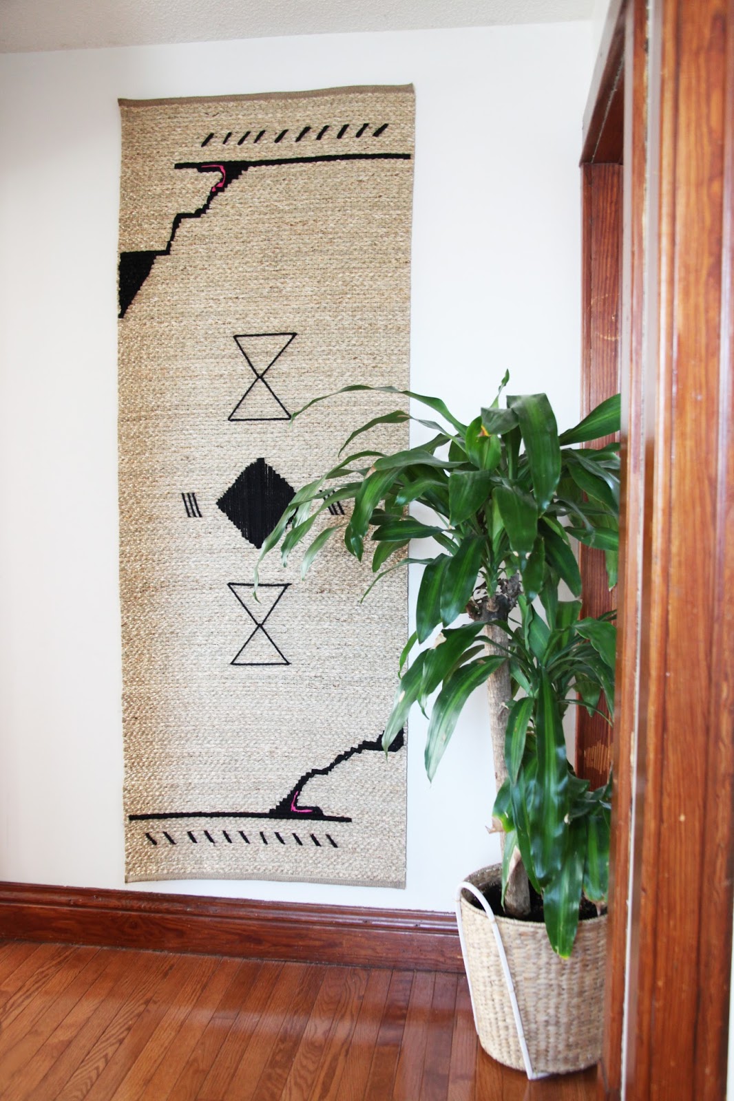 little mr moo DIY HandStitched Rug / Wall Hanging