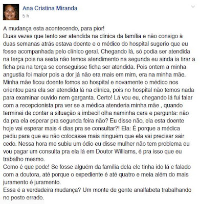 100 DIAS DE GOVERNO E SAÚDE 100 DIAS PIOR