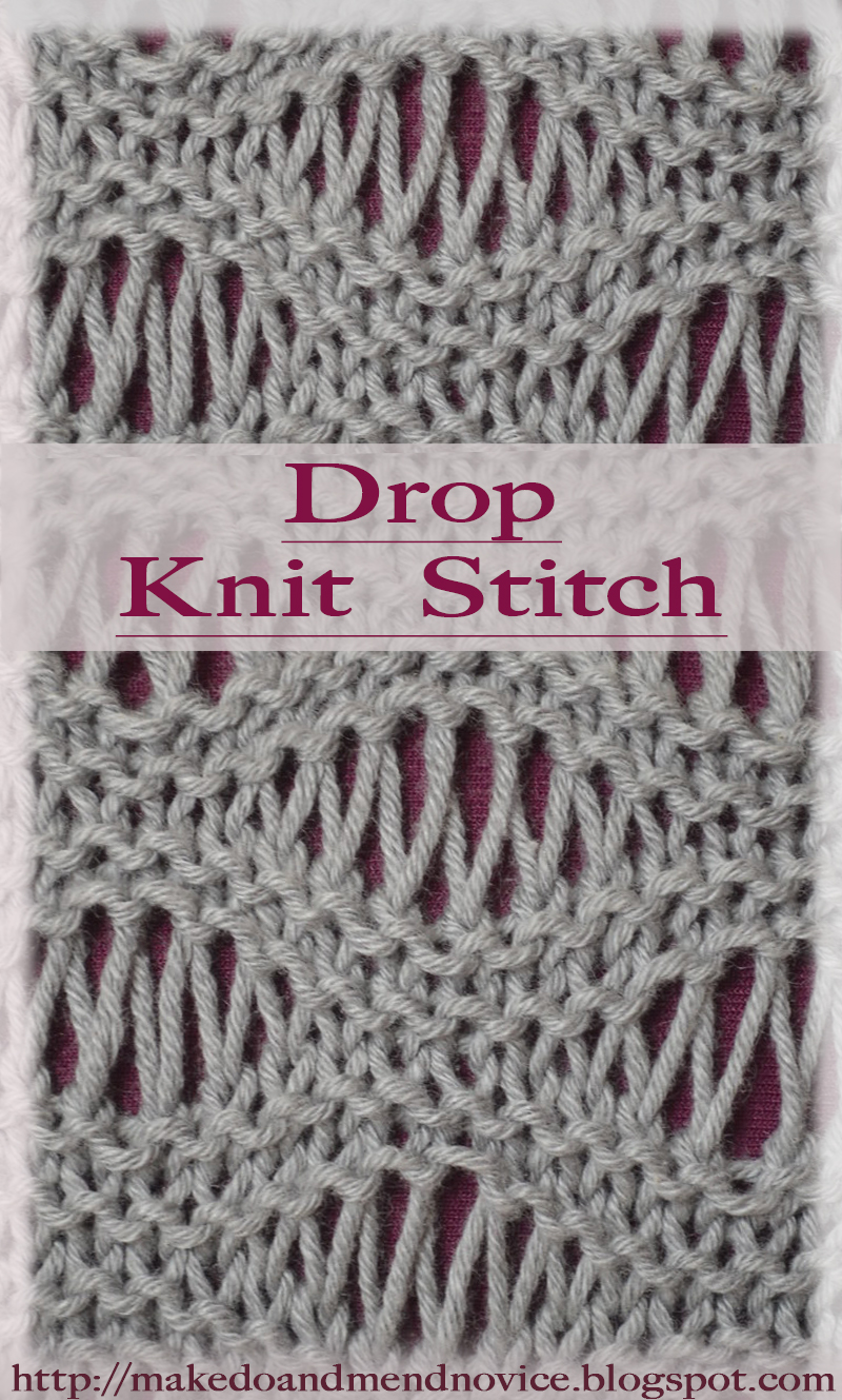 Knitting Novice The Weekly Swatch, Part 4 The Drop Stitch