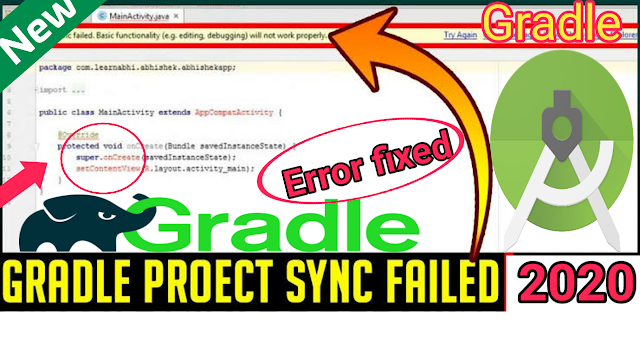 [Solved] Gradle Sync Failed Error-Gradle Sync Failed Error in android