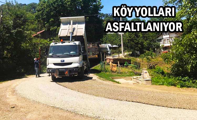 Köy Yolları Asfaltlanıyor