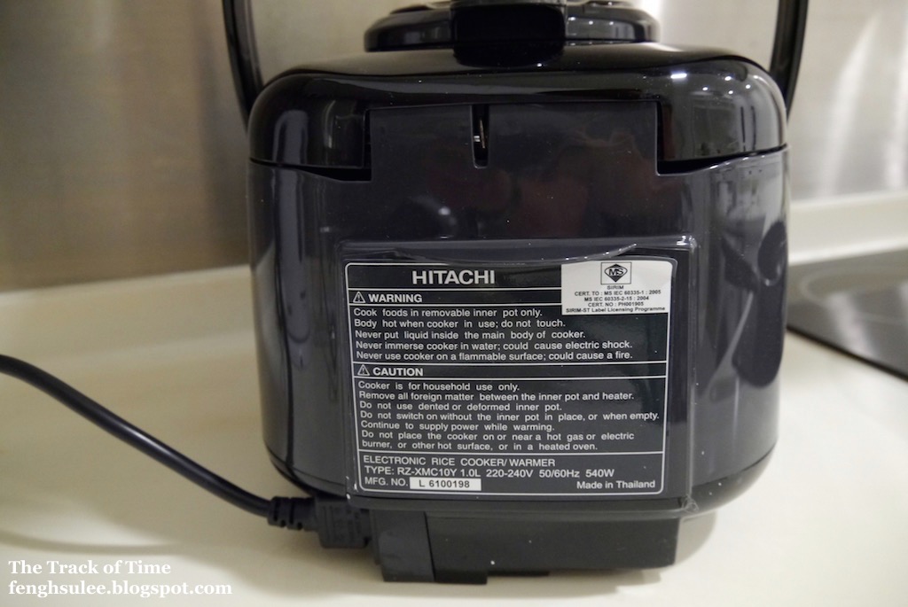 Hitachi Rice Cooker RZXMC10Y Black The Track of Time