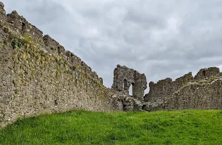 Inside the ruins of Castle Roche in County Louth Ireland