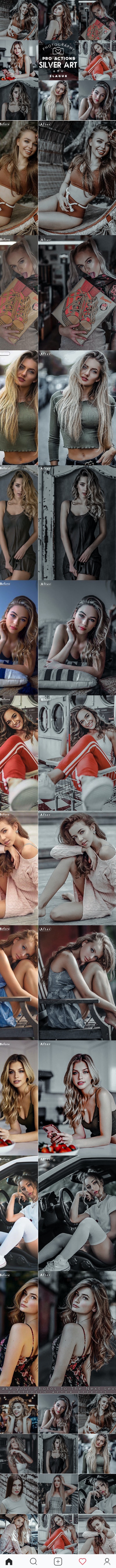 GraphicRiver - Silver - Modern Portrait Actions 26583400 2 Silver%2BBlogger