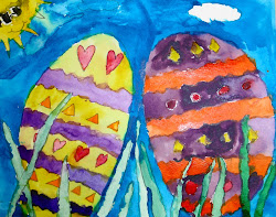 easter watercolor egg paintings colle chin annie