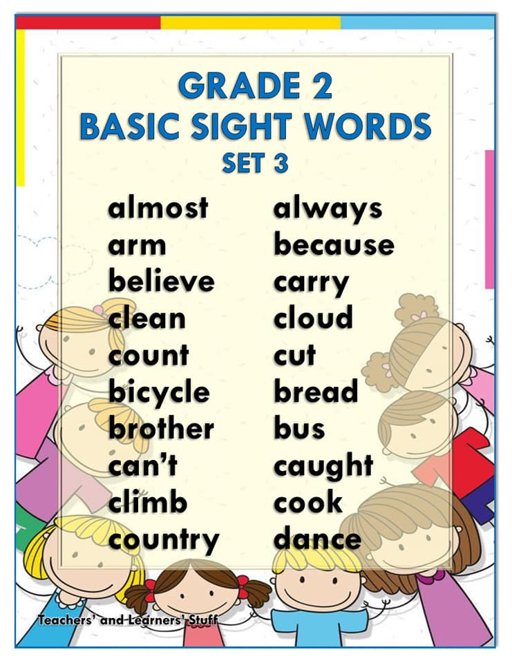 Basic Sight Words grade 3 Free Download Deped Click 1 6 Vrogue
