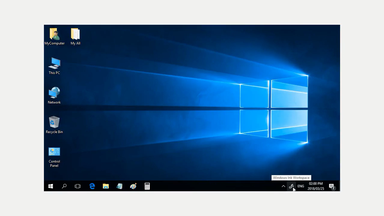 اظهار زر مساحة العمل Show Windows Ink Workspace Button Computer Engineer