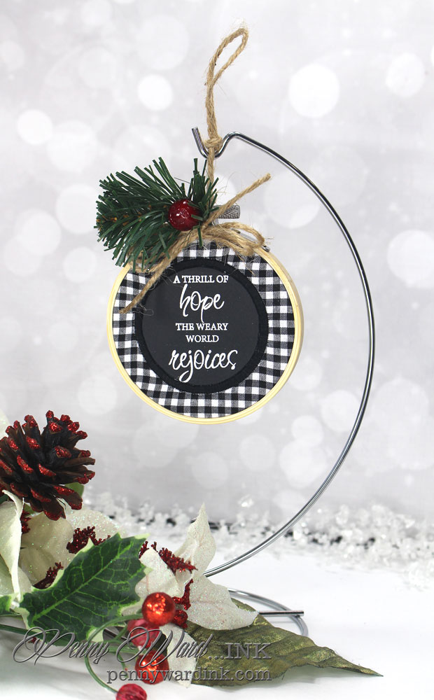 Hope Ornament with Penny Black Penny Ward INK