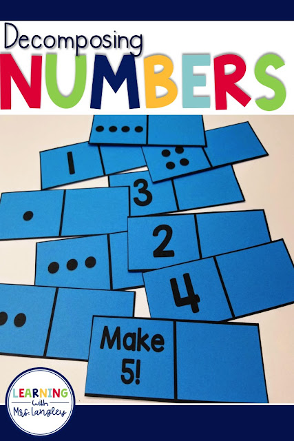 Decomposing numbers in kindergarten and first grade is an important foundational skill. Work on breaking apart numbers with these whole group, small group or individual materials and students will not only be learning new math concepts but working on fluency as well. 