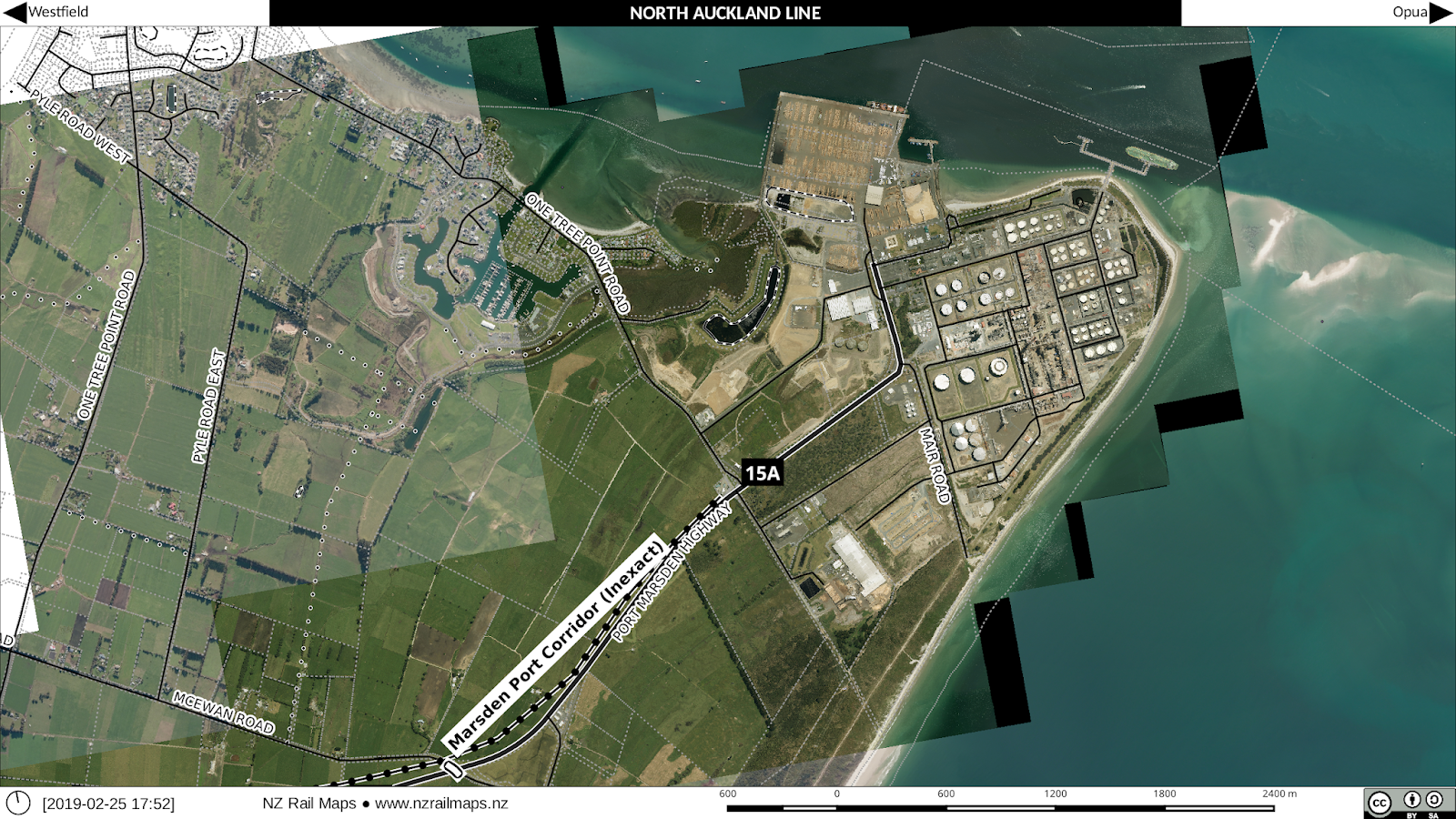 North Auckland Line [2A] OakleighMarsden Point 1 New Zealand Rail Maps