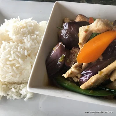 eggplant-chicken dish at Sa Wooei Thai restaurant in El Cerrito, California