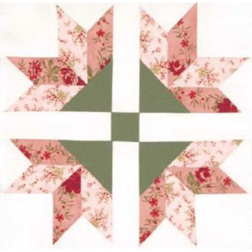 Quilt Today Four Corner Flowers Quilt Block