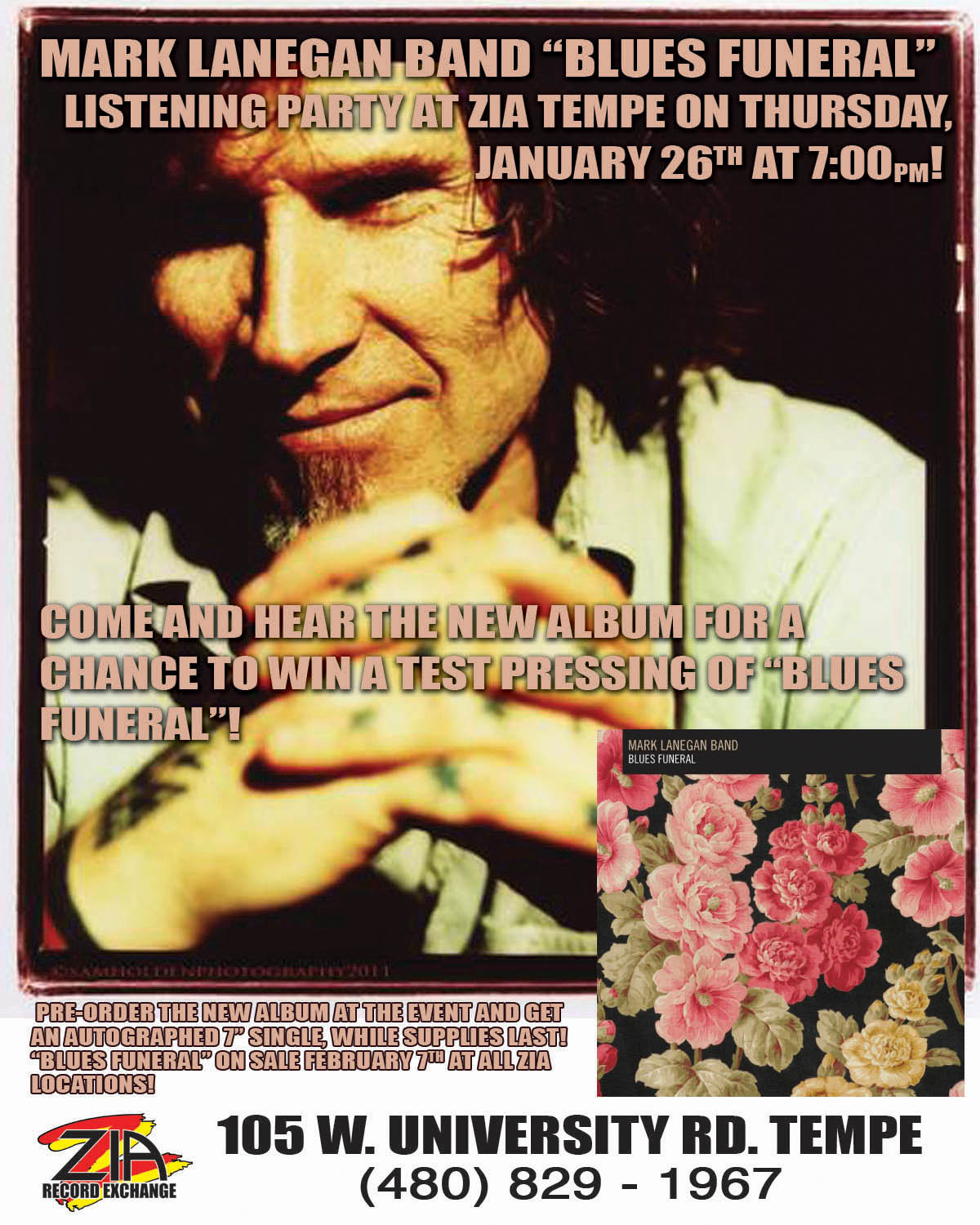 ZIA Records Events Blog Mark Lanegan Band "Blues Funeral" listening