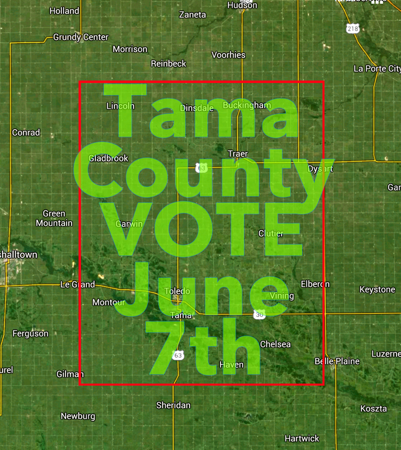 Tama Democrats Vote in the Iowa Primary on June 7th