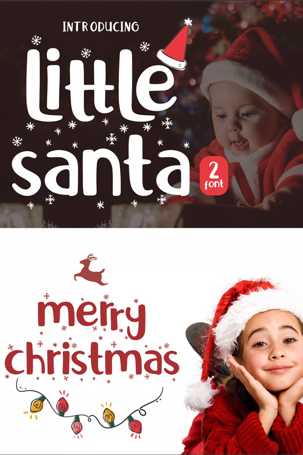 Merry christmas by matthieumartigny on dribbble Little Santa - Merry Christmas Font | Free Script Fonts