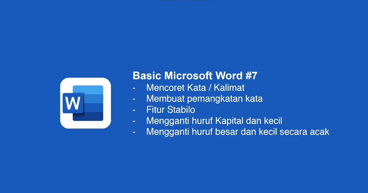 Cara Mencoret Kata Di Microsoft Word Samrasyid