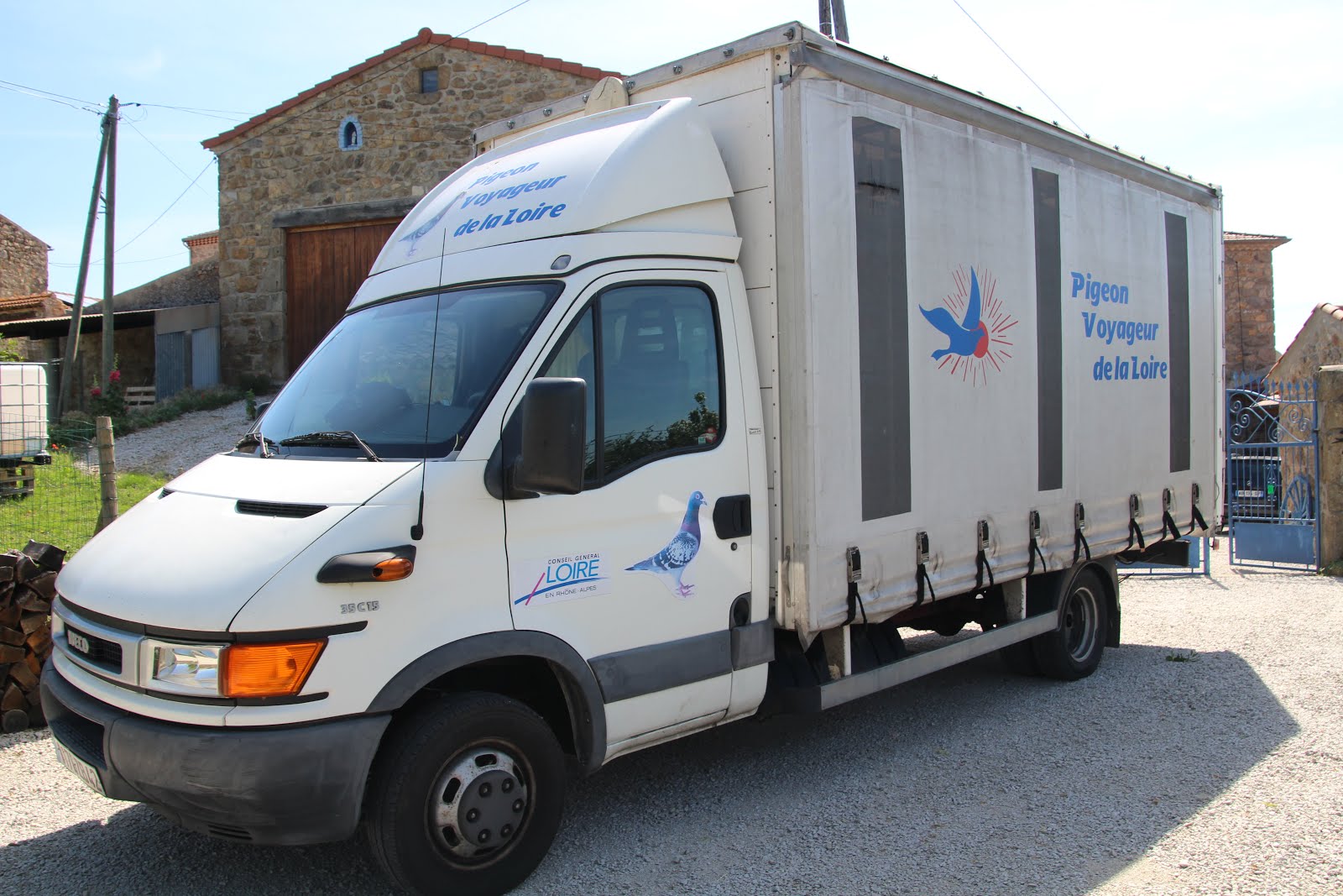 Le transport des pigeons de concours