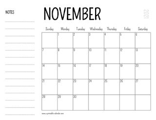 Free Printable Calendar November 2021 Free Printable Calendar November 2021