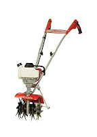 Mantis 7940 4-Cycle Plus Tiller/Cultivator, 25cc commercial grade engine, reversible serpentine tines, speeds up to 240 rpm, tills down to 10"