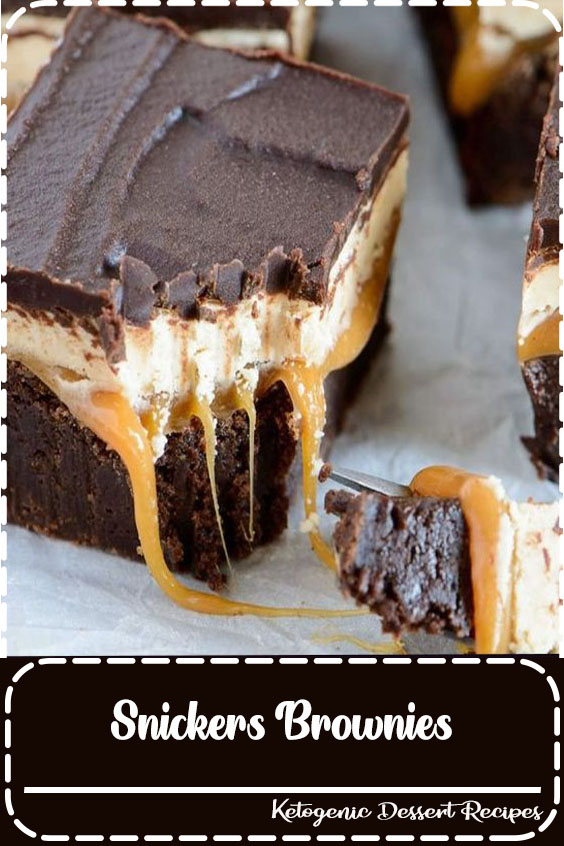 Combining brownies with a classic Snickers bar results in an incredible dessert experience. A thick triple chocolate brownie base, layered with gooey caramel, nutty marshmallow nougat, and topped with creamy chocolate. Once you try these over the top Snickers Brownies, you will be hooked