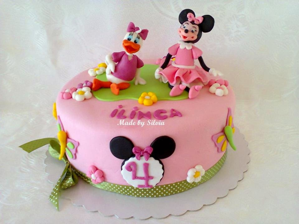 Tort cu Minnie Mouse si Daisy
