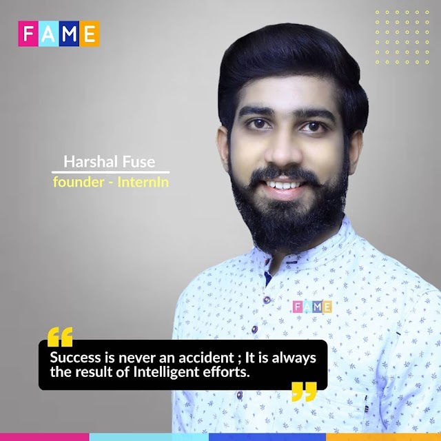 Mr. Harshal Fuse An Internpreneur | Founder - InternIn - provide outstanding internship opportunities in education journey of students. 
