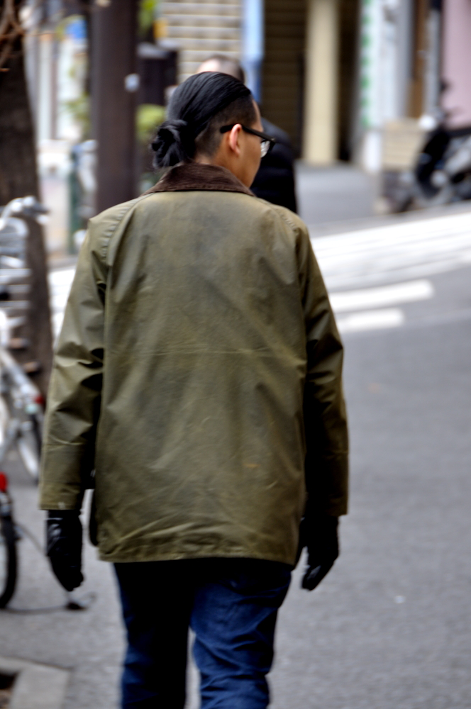 MITYP: on the street .. Daikanyama - Aging Barbour / バブアーの楽しみは、経年変化