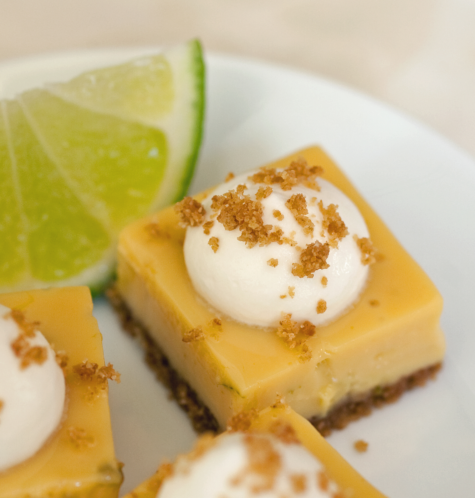 Tish Boyle Sweet Dreams Key Lime Bars with White Chocolate Whipped Cream