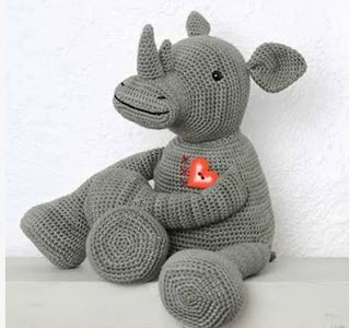 PATRON GRATIS RINOCERONTE AMIGURUMI 41496