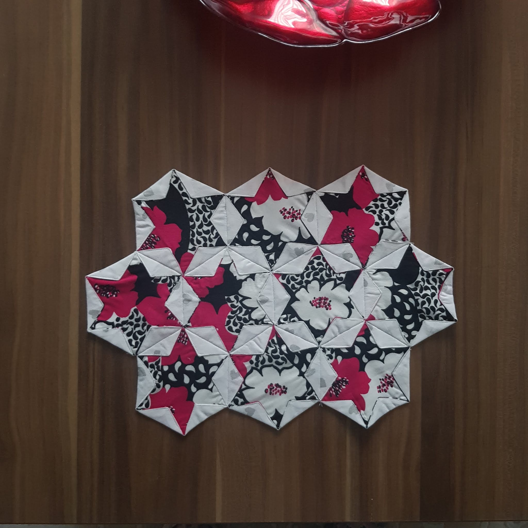folded hexagon star tutorial All about patchwork and quilting