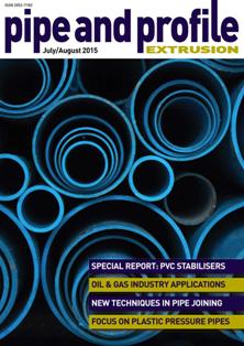 Pipe and Profile Extrusion - July & August 2015 | ISSN 2053-7182 | TRUE PDF | Bimestrale | Professionisti | Polimeri | Materie Plastiche | Chimica
Pipe and Profile Extrusion is a magazine written specifically for plastic pipe and profile extruders around the globe.
Published six times a year, Pipe and Profile Extrusion covers key technical developments, market trends, strategic business issues, legislative announcements, company profiles and new product launches. Unlike other general plastics magazines, Pipe and Profile Extrusion is 100% focused on the specific information needs of pipe and profile extruders.
Film and Sheet Extrusion offers:
- Comprehensive global coverage
- Targeted editorial content
- In-depth market knowledge
- Highly competitive advertisement rates
- An effective and efficient route to market