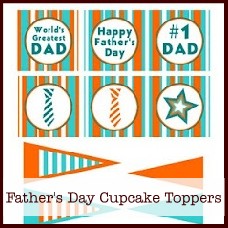 father's day cupcake toppers