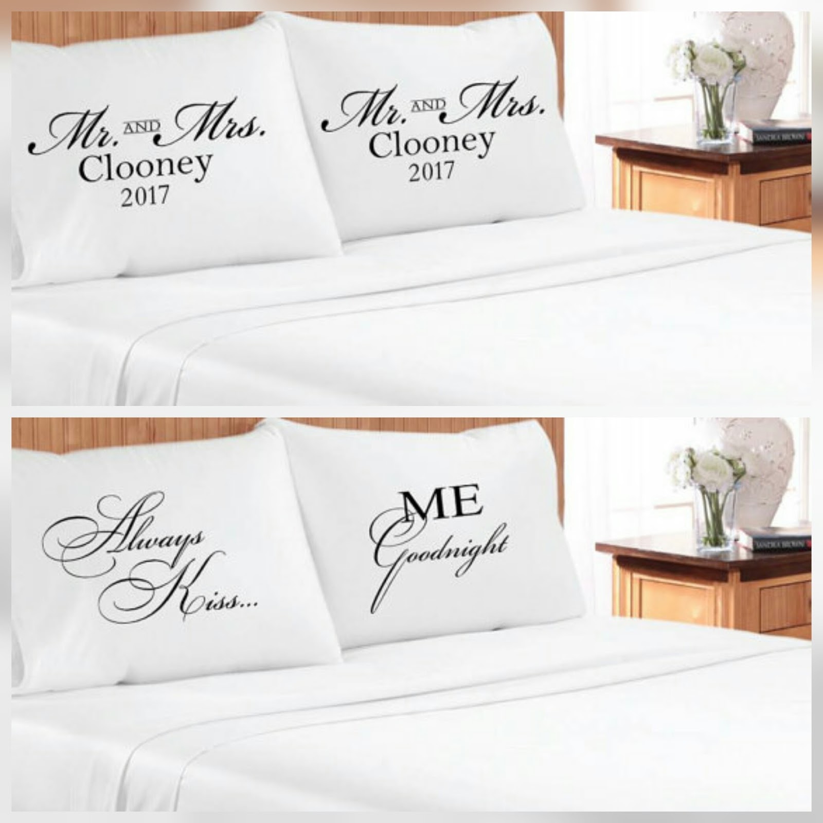 Touch of Beauty Designs Custom Couples' Pillowcases
